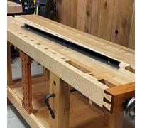 Riel en T de aleación de aluminio para bancos de trabajo de carpintería y sierras de mesa - 30 mm de ancho, ranura de barra de inglete de 19 mm, anodizado negro, 300/400/500/600 mm de longitud (600 mm