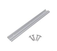 Riel en T de aleación de aluminio para sierra ingletadora de carpintería con escala, sistema de valla de ranura de mesa de enrutador, compatible con perno en T y Quick Cl (400 mm)