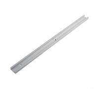 Riel en T de aleación de aluminio y tope de inglete para sierra circular de mesa, 6061 Slot Miter Track con deslizador, guía precisa para taller de carpintería, plata (500 mm T-Track)