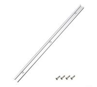 Riel en T de aluminio para mesas de enrutador, sierras de mesa de mesa y sierras de banda, 30/40/50/60 cm, riel de inglete ajustable con guía central, perfil de ranura en T de 3/4 x 1/2 pulgadas, (50