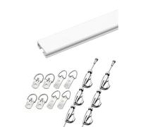 Riel for colgar cuadros de pared con anilla for pared o techo, for museos y galerías de arte.(Milk-200cm,110cm/43.31 in)