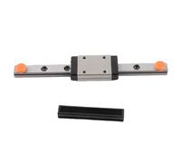 Riel guía en miniatura de riel lineal de 100 mm con bloque deslizante extendido para máquinas herramienta CNC e impresoras 3D: construcción de acero con rodamientos para una