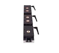 Riel guía lineal de doble eje incorporado, rodamiento de rodillos de aluminio, guía Industrial SGR15N + deslizador de rueda SGB15N 3/4/5(SGB15N-5 LOCK,1PC SGB15N block)