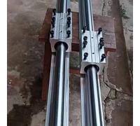 Riel Guía Lineal Guía Lineal SBR25 De 1500, 1200, 1000, 800 Y 600 Mm, Con Husillo De Bolas Para Impresoras, Grabadores Y Taladradoras. Kit De Guía Con Soporte Completo.(4 pack,Length 800mm)