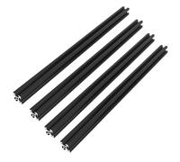 Riel lineal de extrusi n de perfil de aluminio anodizado negro, est ndar europeo, 250 mm, 2020 V, 4 unidades, para impresora 3D y m quina CNC
