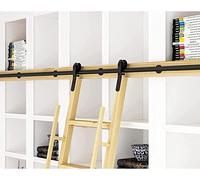 riel móvil para escaleras, Accesorio de Escalera Deslizante for Biblioteca(A,700cm(23 ft) Track Kit)