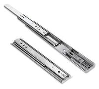 Riel para Cajón, Correderas Resistentes con Bloqueo, Extensión Completa con Amortiguador Y Mecanismo de Deslizamiento Suave para Gabinetes Y Cajones de Piel./Damper/85 cm