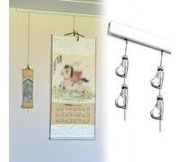 Riel Para Colgar Cuadros Riel Para Cuadros Con Riel Montado En La Pared, System Para Colgar Rieles Fotográficos Lienzos, Ganchos Y Alambre Ajustables Para Rieles(3ft(91cm) Rail,9ft(274cm) Cord)