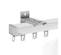 Riel para Cortina de Techo, Deslizadores Resistentes para Divisor de ambientes, rieles de Cortina de 1,2 m para Montaje en Pared o Techo, para Sala de Estar y Dormitorio, protección de priva