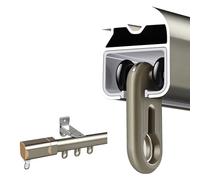 Riel para Cortina de Techo, Sistema de riel Deslizante Individual Ultrafino, riel de Cortina Ajustable de 1,8 a 6 m para Montaje en Pared, Ideal para divisores de ambientes, dormitorios, CAS