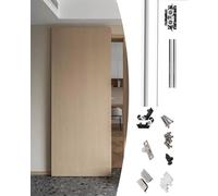 Riel Puerta Corredera Kit de Herrajes para Puertas Corredizas Fantasma de 90 cm, 120 cm, 160 cm Y 180 cm, Riel Invisible para Puertas Corredizas de Granero(100cm/39.3inch/3.2ft)