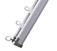 Rieles corredizos for ventanas de aleación de aluminio de alta resistencia, silencioso de riel de cortina de una sola vía, adecuado for salas de estar y dormitorios.(240cm)