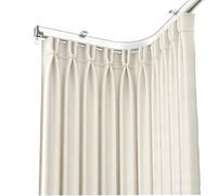 Rieles Curvos Silenciosos, Rieles Guía Flexibles Montados En La Parte Superior De Aleación De Aluminio, Adecuados For Ventanas Curvas, Deslizamiento Suave(2.4m)