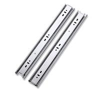 Rieles de acero inoxidable con rodamientos de bolas de extensión completa de 500 mm para bandejas de cocina y teclado, capacidad de carga de 45 kg, 45 mm de ancho