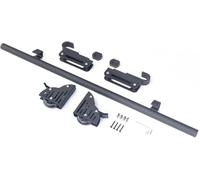 Rieles de Acero Inoxidable Kit de herrajes for Escalera de Biblioteca Deslizante con Gancho Superior telescópico, Freno Inferior y Rodillo. Kit de herrajes for Escalera rodante.(28ft/8.54m Track Kit)