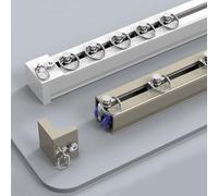 Rieles de Aluminio de Alta Resistencia para el Golfo, Ajustables de 3,3 pies a 19,7 pies, Aptos para techos/Paredes, los Brazos cuentan con un Sistema de Barra Deslizante silenciosa, Color c