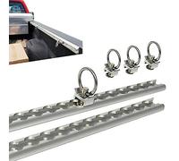 Rieles de Amarre con 4 Ojales Sistema Compatible para Transporte fijación Carril Amarre 1m