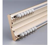 Rieles de cortina de doble riel ajustables de alta resistencia de 8 a 18 pies para montaje en techo, barra de cortina de metal para soluciones de tratamiento de ventanas de sala de estar y dormitorio