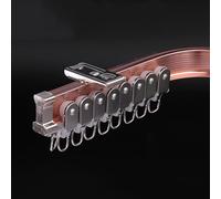 Rieles de cortina flexibles para divisiones de habitación, varillas curvadas de aleación de aluminio, montaje en techo, 4,9 m, ideal para salas de estar, dormitorios, baños