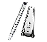 Rieles de guía telescópicos de 3 secciones con rodamiento de bolas de extensión completa, rieles de guía telescópicos de 250 a 1500 mm, capacidad de carga de 180 libras, 2 unidades, ideal para uso