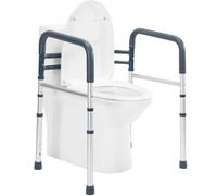 Rieles de seguridad para inodoro, plegables y portátiles, asas de inodoro para ancianos, personas mayores, discapacitados y discapacitados, marco de seguridad ajustable para cualquier inodoro (350