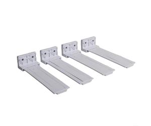 Rieles deslizantes de plástico para refrigerador compatibles con cajones integrados y móviles, piezas de repuesto blancas para organización de almacenamiento de cocina (4 piezas)