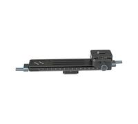 Rieles deslizantes de trípode de metal duradero para fotografía de primer plano y lente inversa, fotografía, videografía, regulador de amortiguación suave