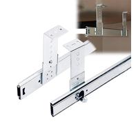 Rieles deslizantes para cajones de teclado resistentes de 40 cm, extensión de estante para almacenamiento suave y extraíble, 1 par