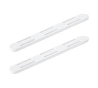 Rieles deslizantes para cajones, rieles de plástico blanco de 26,4 cm para organizar armarios de cocina, clóset, paquete de 2 guías de cesta extraíbles