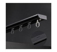 Rieles interiores transparentes ultrafinos con polea silenciosa y agujeros de montaje en techo