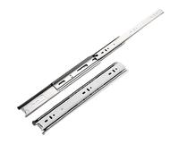 Rieles para cajones de Extracción Total Guias Cajones Carriles capacidad de carga 45kg,3 Pliegues Guias Telescopicas de Montaje Lateral con Rodamientos de Bolas,para muebles,armarios de cocina (1par)