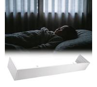 Rieles para Cortinas Cenefa de Cornisa para Ventana Sin Riel, Panel de Cenefa para Cortina de Techo para Barra de Riel, Cubierta para Paneles de Cortina Blancos(490cm(16.1ft))