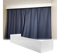 Rieles para Cortinas Panel de Cenefa de Cortina Sin Rieles para Techo, Cenefa Decorativa para Cornisa de Ventana, Panel de Cortina de Aluminio Opaco, Cubierta para Cenefa de Cortina(2.6m (8.5ft))