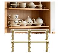 rieles para estantes Barra Basculante De Latón Para Estante De Cocina Barandilla De 25, 40, 50 Y 90 Cm Para Almacenar Vino, Objetos De Colección Y Souvenirs(B,33in/83.8cm)