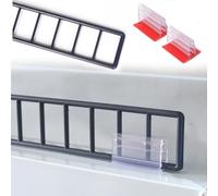 Rieles para Estantes Barrera Gris De Seguridad Para Estante, Borde Anticaídas Para Metal/Madera/Vidrio/Plástico, Evita Que Objetos Se Caigan(L-58cm/22.8in)
