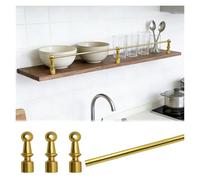 rieles para estantes Juego de rieles para estantes para gabinetes de cocina, antivuelco barandillas de protección para almacenamiento y exhibición(C,58cm/22.8in)