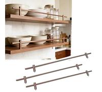 rieles para estantes Kit De Barandillas De Seguridad Para Estantes De Cocina, 3 Piezas De Herrajes Antivuelco Para Vitrinas, Librerías Y Vinotecas.(B,28in/71cm)