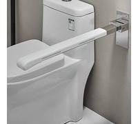 Rieles plegables para inodoro montados en la pared, asas de seguridad duraderas para el baño para personas mayores y discapacitados, ayuda a ahorrar espacio para accesibilidad y movilidad