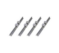 Rieles y Rodamientos Lineales, 4 Riel de Guíuna Lineal de 500 mm + 8 Bloques de Deslizamiento de Rodamiento Lineal de 12 mm SBR12UU