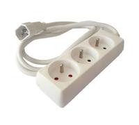 Riello regleta 3 t base múltiple 1,5 m 3 salidas ac interior blanco