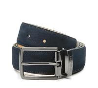 Riemen & Co DTCH.FIT Oliver - Cinturón de ante (hebilla ajustable, 3,5 cm de ancho), azul, 95