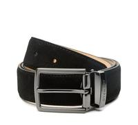 Riemen & Co DTCH.FIT Oliver - Cinturón de ante (hebilla ajustable, 3,5 cm de ancho), Negro , 95