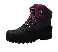 riemot Botas Nieve Mujer Hombre Invierno Botas montaña Impermeables Trekking Zapatos Cálido Forro de Piel Antideslizante, botines hombre mujer invierno, Mujer Morado EU 42