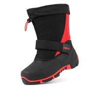 riemot Botas Nieve Niños Niña, Antideslizantes Unisex Niño Descansos Nieve, Cálidas e Impermeables Botas Invierno Niño, Rojo, 34 EU