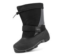 riemot Botas Nieve Niños Niña, Antideslizantes Unisex Niño Descansos Nieve, Cálidas e Impermeables Botas Invierno Niño, Gris, 36 EU