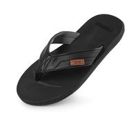 riemot Chanclas Hombre Verano Antideslizante Playa Sandalias Cómodas Suave Negro 44 EU