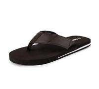 riemot Chanclas Hombre Sandalias de Dedo para Hombre Comodas Flip Flops Zapatos de Verano Casual Playa Sandalias, Piel Marrón Oscuro EU45
