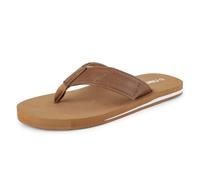 riemot Chanclas Hombre Sandalias de Dedo para Hombre Comodas Flip Flops Zapatos de Verano Casual Playa Sandalias, Piel Marrón Claro EU41