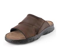 riemot Chanclas Hombre Sandalias Hombre Piel, Sandals Cuero Comodas Zapatillas Verano Hombres Playa Piscina Marron 41-47 EU