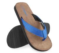 riemot Chanclas Hombre,Sandalias Hombre Verano con Soporte para el Arco,Chanclas de Ducha Antideslizantes para Playa, Piscina,Flip Flops Suaves y Amortiguadoras Azul-EU42
